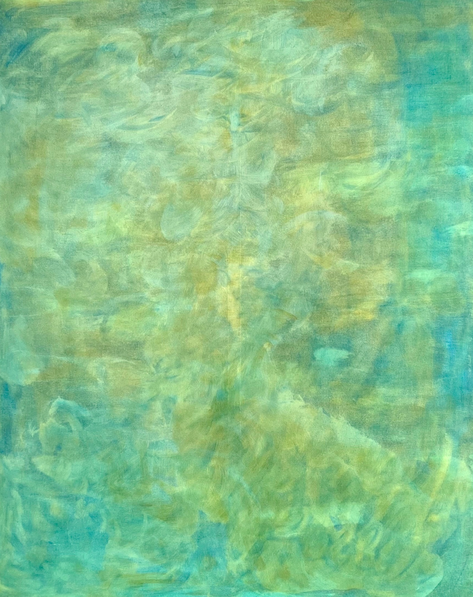 I &mdash; oil on linen, 183 &times; 153 cm, 2026, by Elizabeth R. S. Burnim